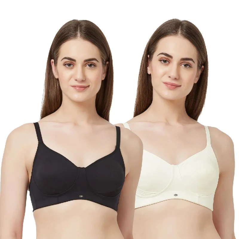 Full Coverage Encircle Non Padded Non Wired Bra (Pack Of 2) CB-332