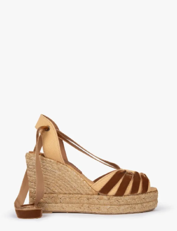 Women's High Catalina Espadrille In Honey/gold